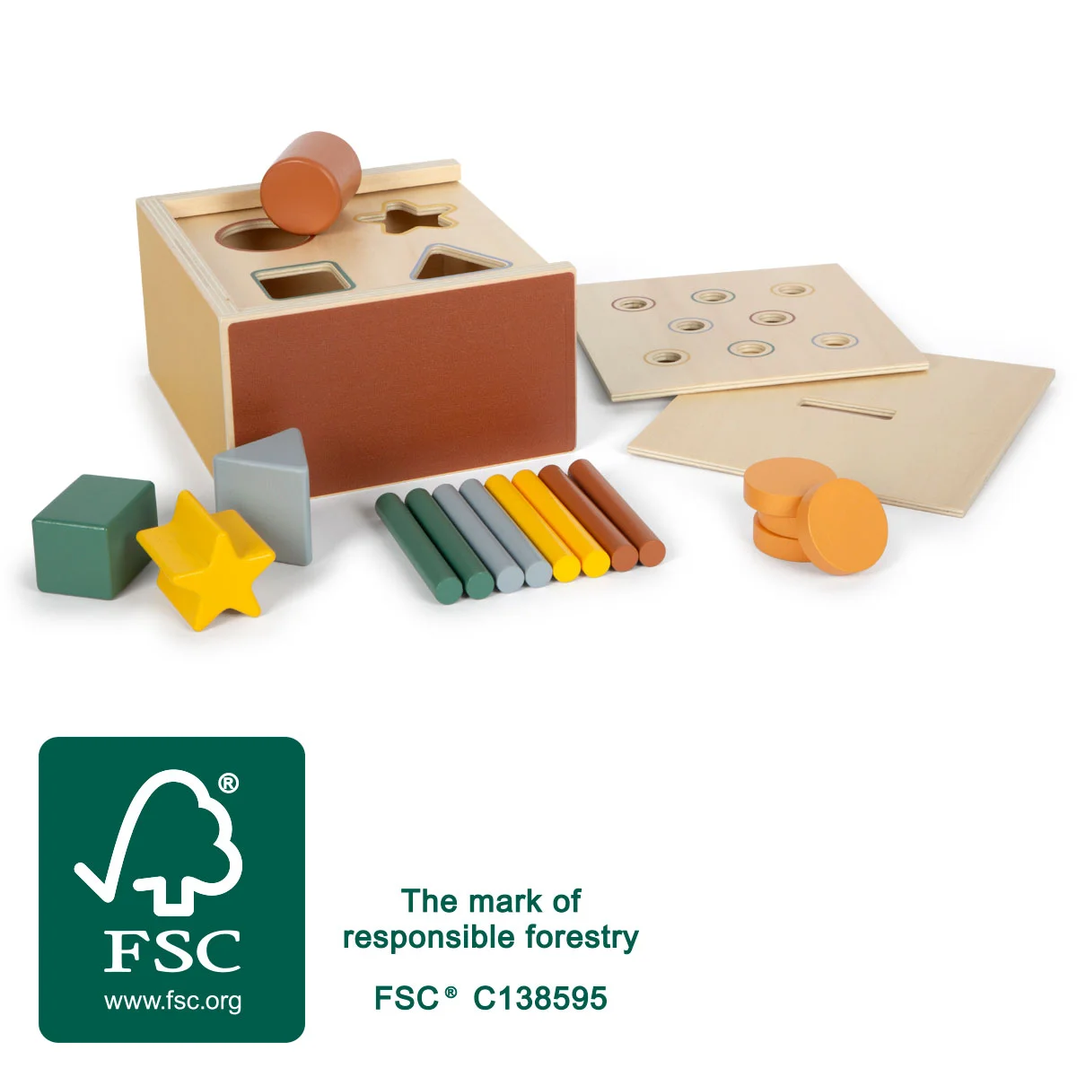 small foot Montessori Steckspiel aus Holz